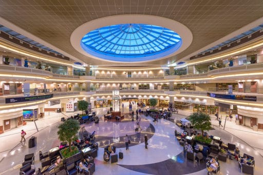 Interior of the Hartsfield-Jackson Airport in Atlanta