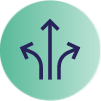 Three arrows icon