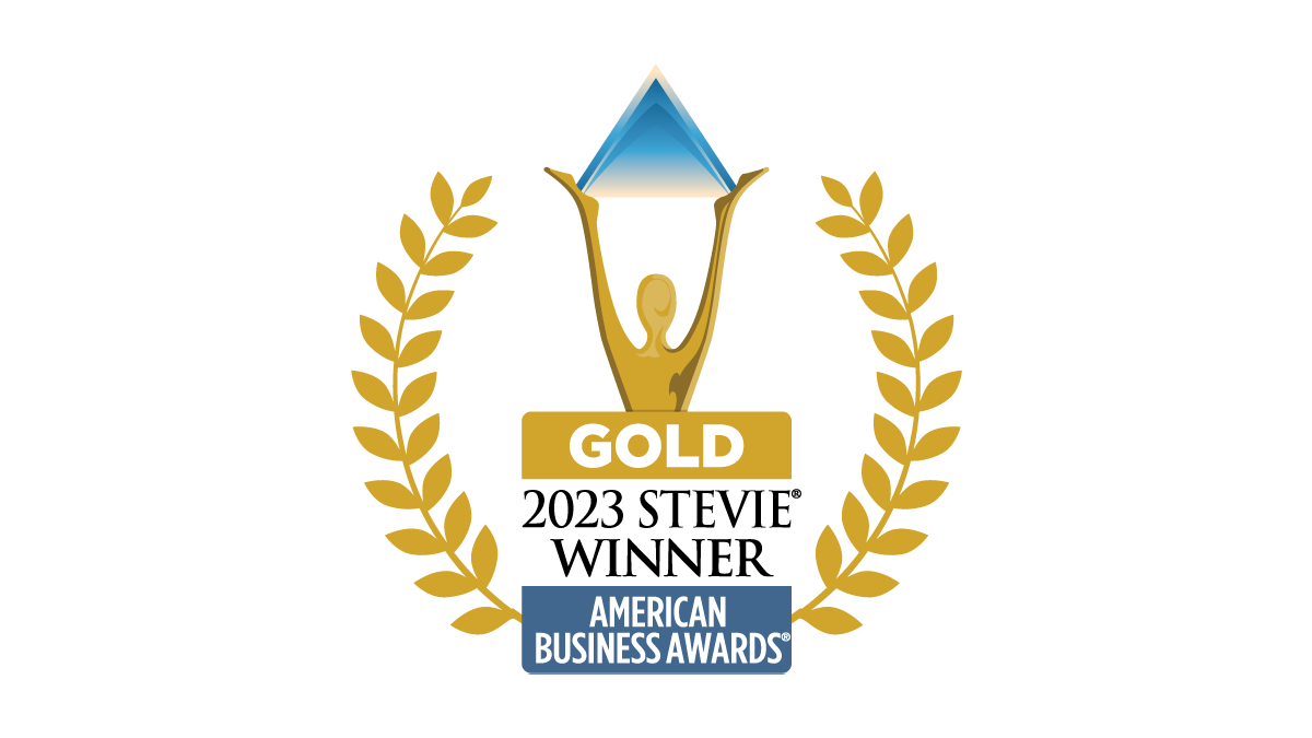 Honored as Gold Stevie Award Winner
