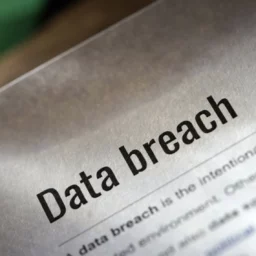 Document with "Data breach" headline